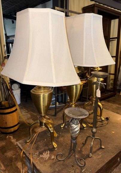 Brass Lamps & Candle Stands image