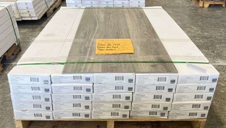 "Grey Wood Texture" Luxury Vinyl Flooring Total-SF 713 image