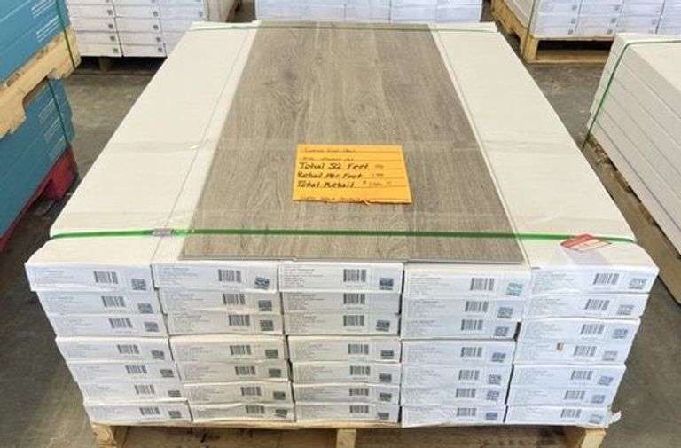 "Grey Wood Texture" Luxury Vinyl Flooring Total-SF 998 image