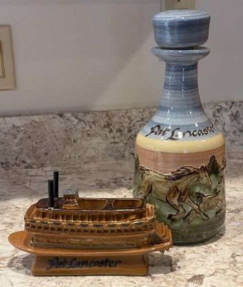 Louisville Stoneware "Pat Lancaster " Decanter & Steam Boat image