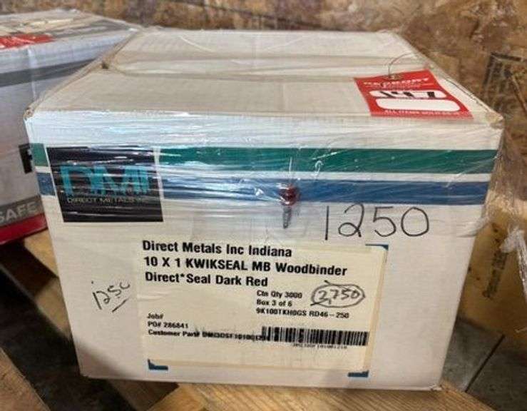#10 x 1" Kwikseal MB Woodbinder Metal Screws, qty: 1250 image