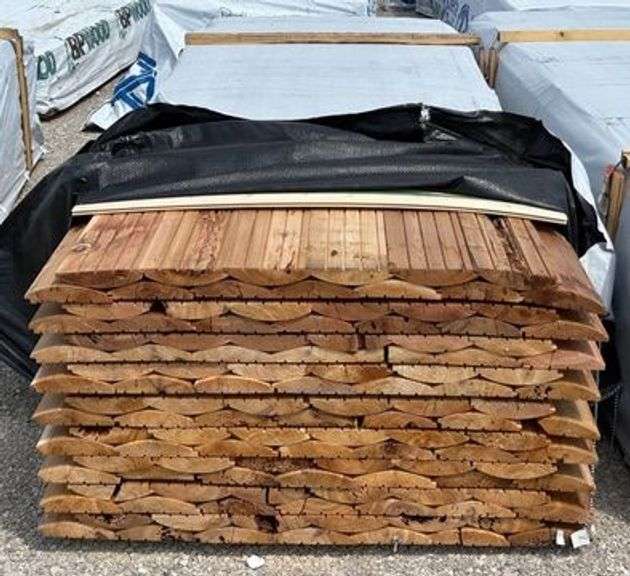 Western Red Cedar Log Cabin Siding, qty: 117 pieces image