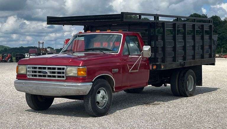 1987 Ford F350 Flatbed Truck image