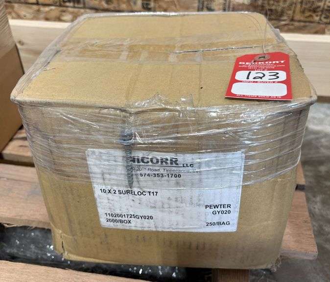 #10  x 2" Sureloc T17 Metal Screws, qty: 2000 image