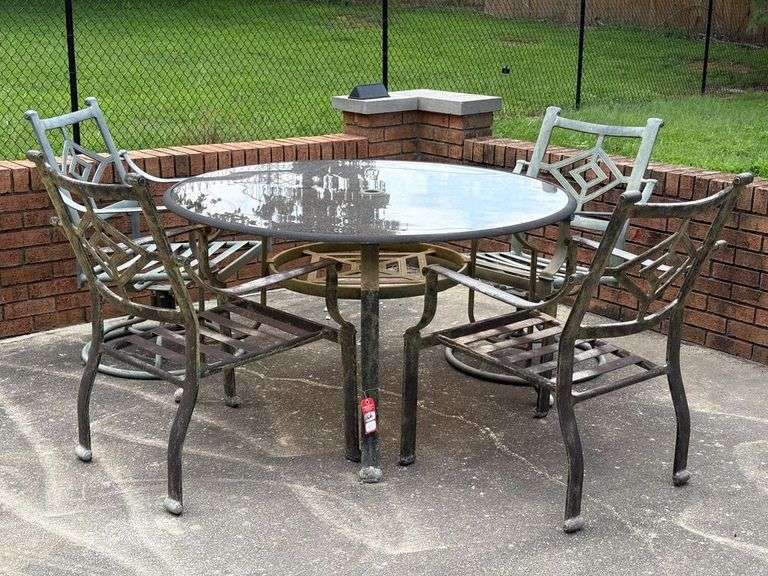 Glass Top Patio Set image