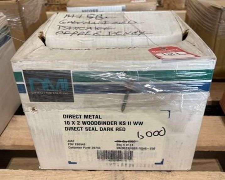 #10 x 2" Woodbinder Metal Screws, qty: 1000 image