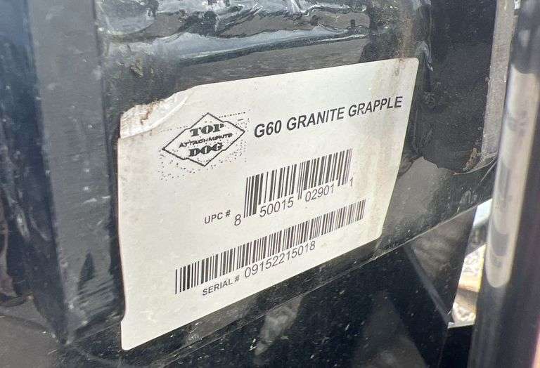 Rural King G60 Granite Grapple with Skid Steer Mounts