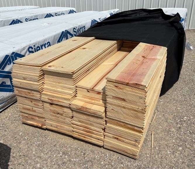Ponderosa Pine Tongue & Groove Siding, qty: 128 pieces image