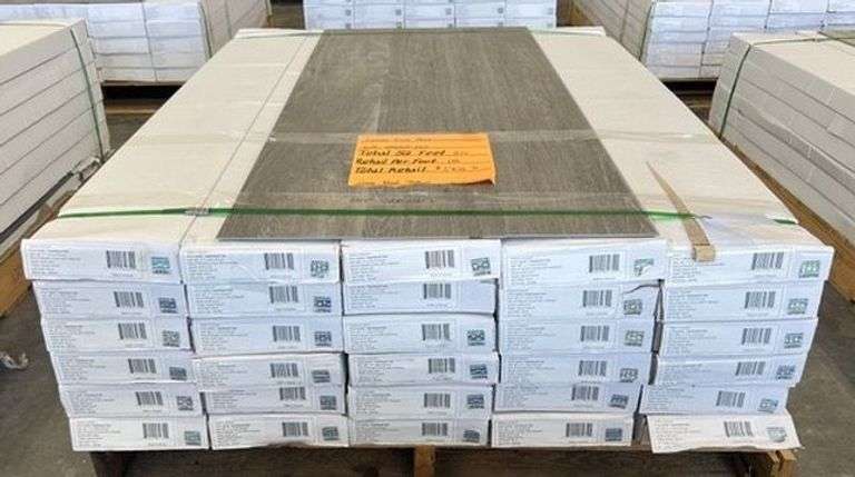 "Grey Wood Texture" Luxury Vinyl Flooring Total-SF 855 image