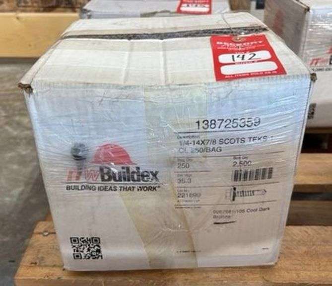 0.25" -14 x 7/8 Metal Screws, qty: 2500 image