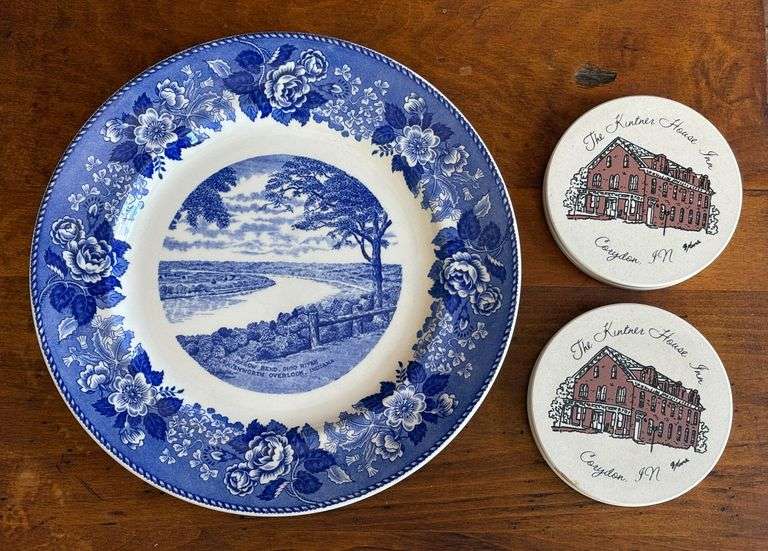 Kintner House Inn Stone Coasters & Leavenworth Wedgewood Plate image