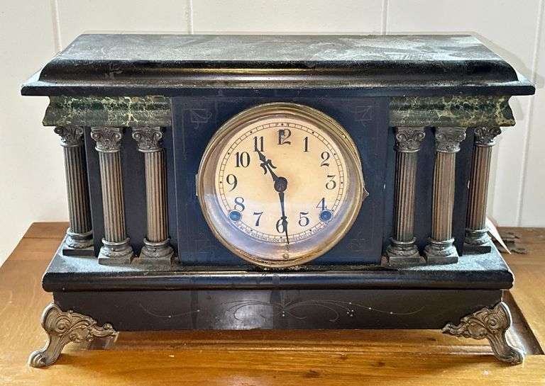 Vintage Sessions Black Mantel Clock image