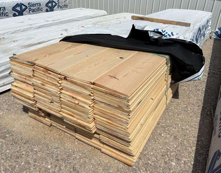 Ponderosa Pine Tongue & Groove Siding, qty: 128 pieces image