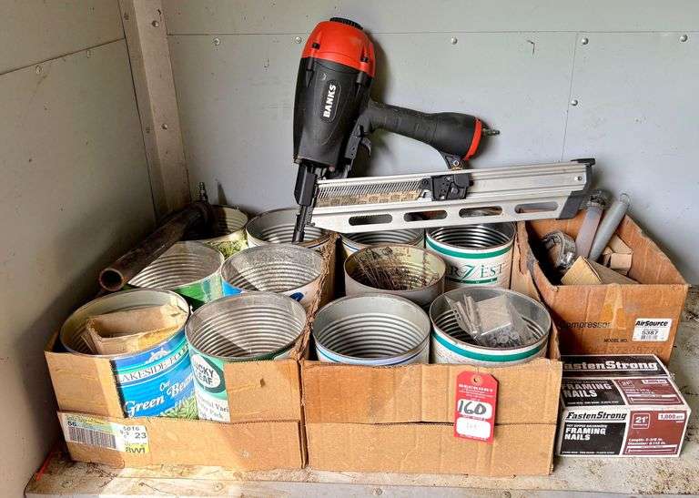 Banks Framing pneumatic Nailer & Hardware image