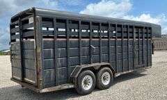 1996 CornPro Gooseneck Livestock Trailer
