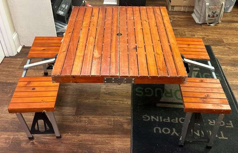 Collapsible Child's Picnic Table image