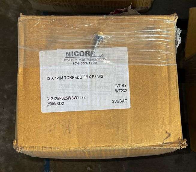 #12x1.25" Fasteners, Color-Ivory, qty:2500 image