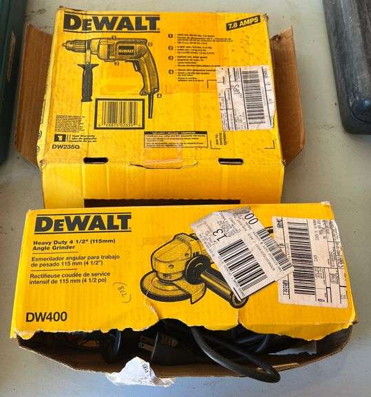 DeWalt 4.5" Angle Grinder & 1/2" Drill image