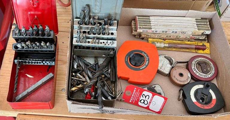 Drill Bits, Wooden Rules & Measuring Tapes image