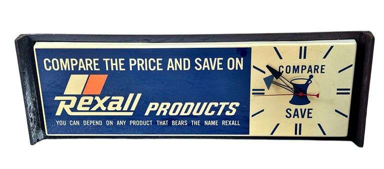Rexall Products Lighted Clock image