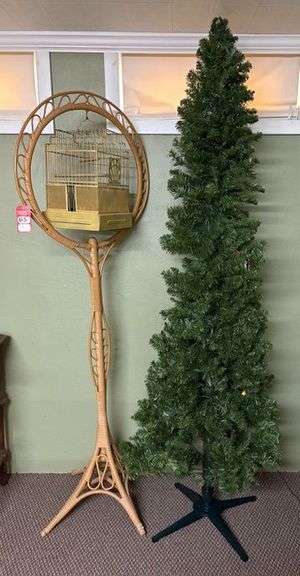Birdcage & Christmas Tree image