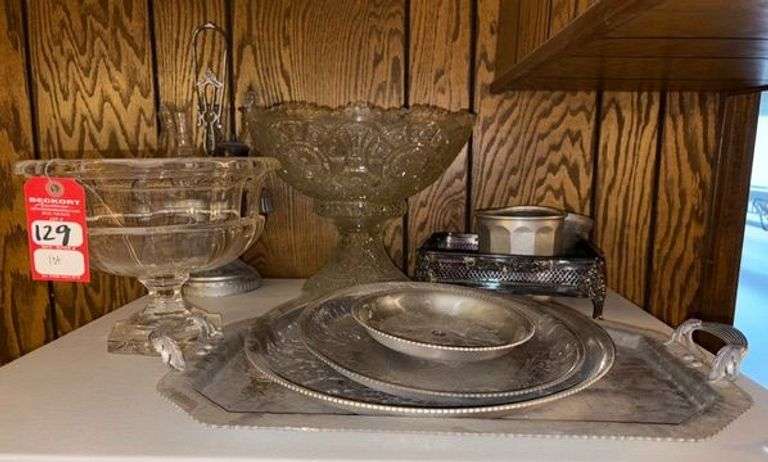 Early Serving Trays & Glassware image