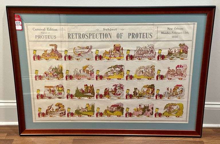 Vintage 1934 Carnival Themed Print from New Orleans image