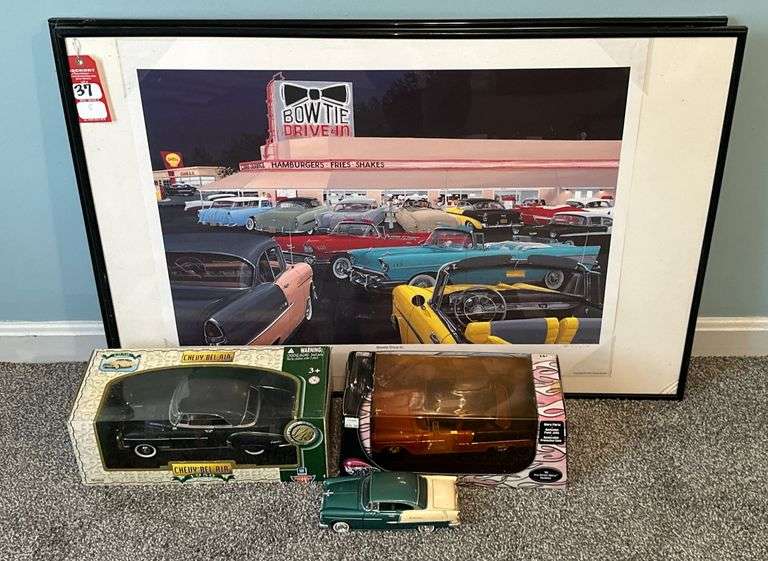 Diecast Model Cars & Framed Prints image