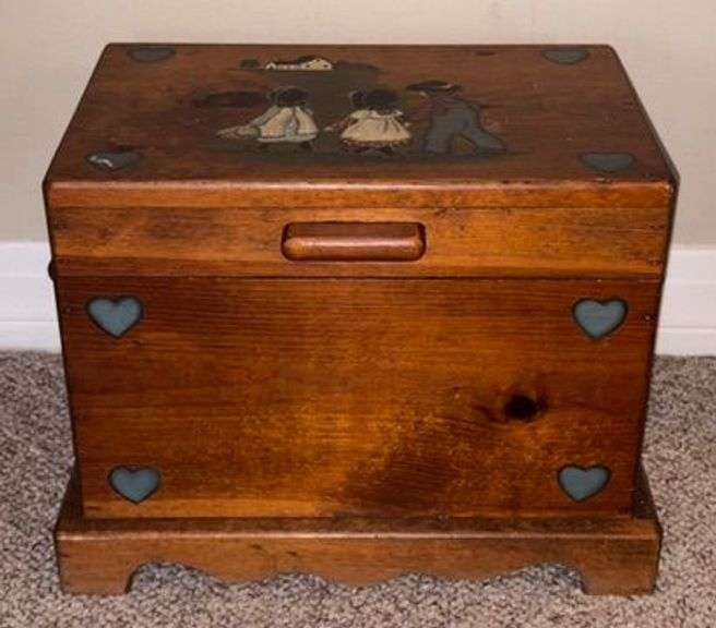 Country Hand Painted Storage Box image