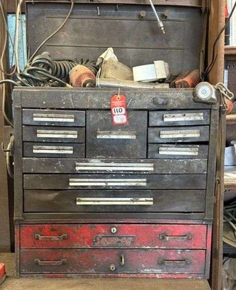 Machinist & Snap-On Tool Boxes with Contents image