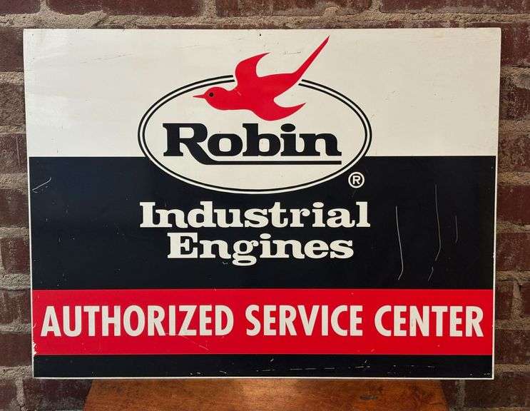 Robin Engines Metal Advertising Sign image
