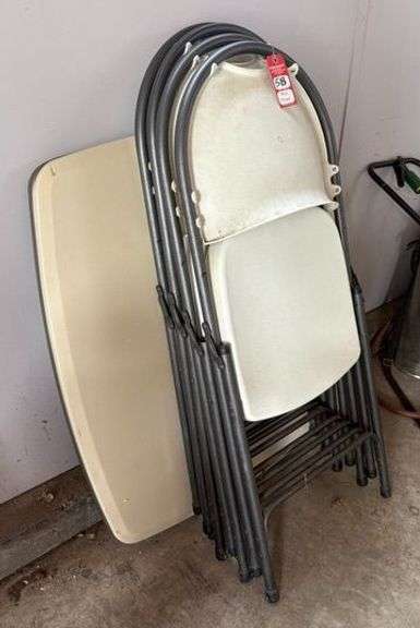 Plastic Folding Table & Chairs image