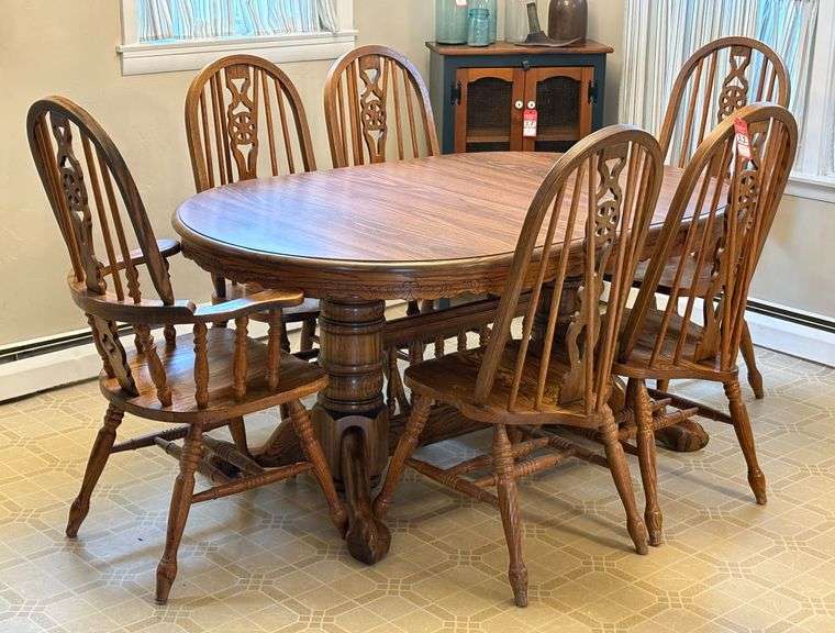 Oak Dining Table & Chairs image