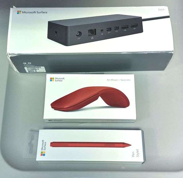 Microsoft Pen Stylet, Arc Mouse, & Surface Dock-all NEW in Box image