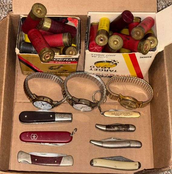 Shotgun Shells, Wrist Watches & Knives image
