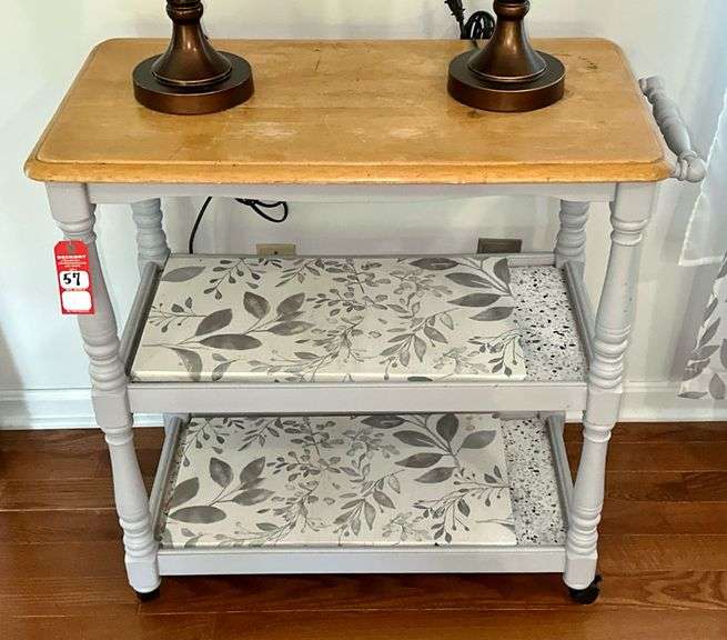 Painted Bar Cart image