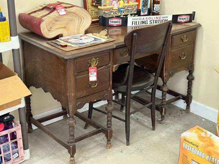 1930's Era Desk & Chair image