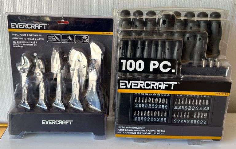 Evercraft 10-Piece Plyer Set & 100 Piece Screw Drive Set image