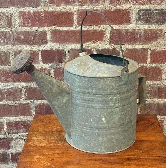 Early Galvanized Sprinkler Can image