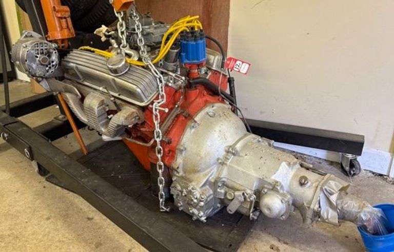 Chevrolet 283 V8 Engine with Transmission image