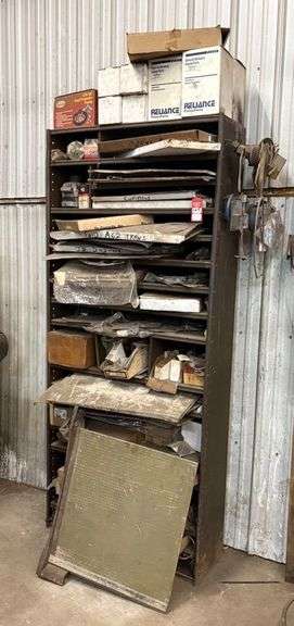 Engine Gasket Items & Metal Shelf image