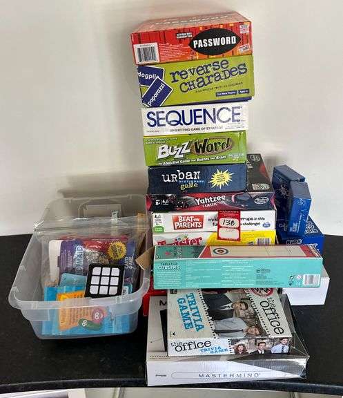 Large Assortment of Board & Card Games image