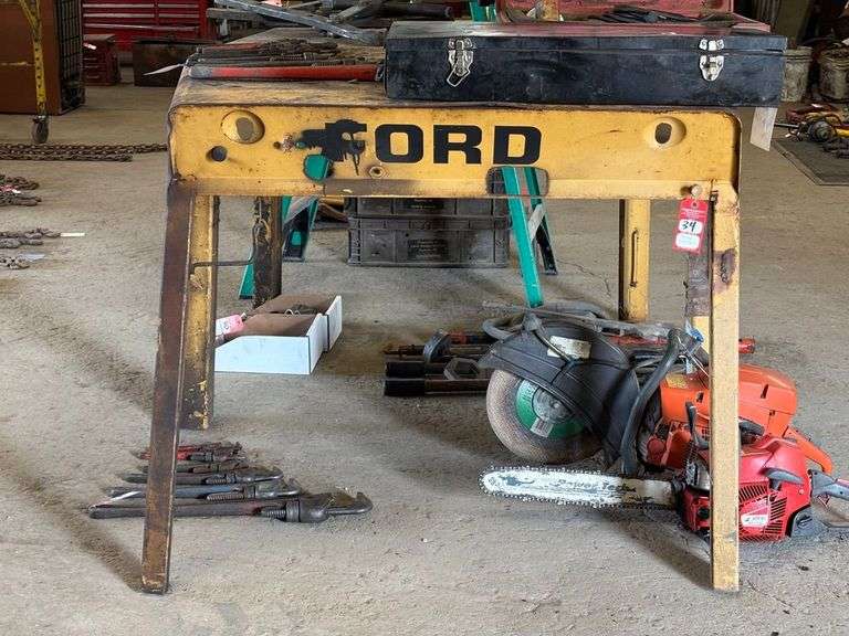 Shop Built Heavy Duty Steel Table Built From Cabs image