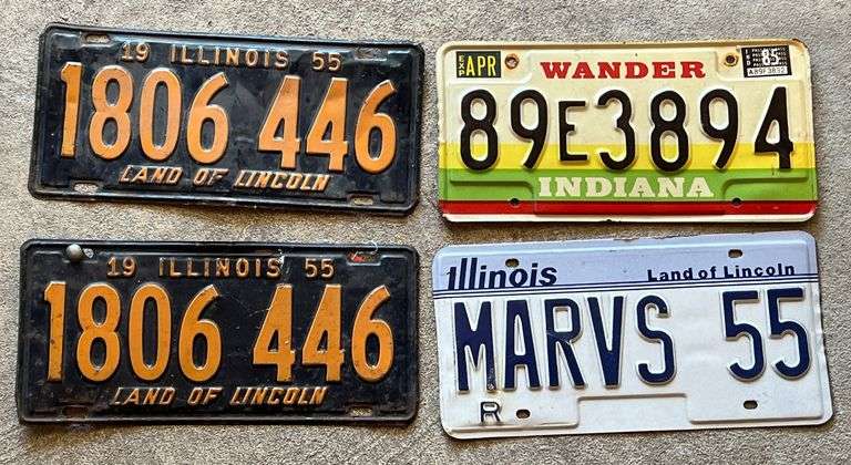 Vintage License Plates image
