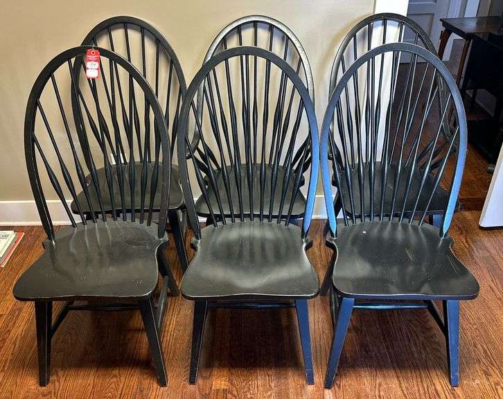 Black Matching Windsor Chairs image