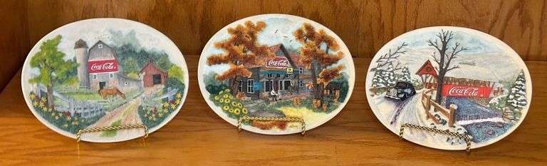 Ray Day Coca-Cola Four Seasons Decorative Plates image