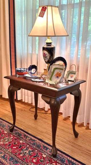 Accent Table, Lamp, & Decorative Serving Items image
