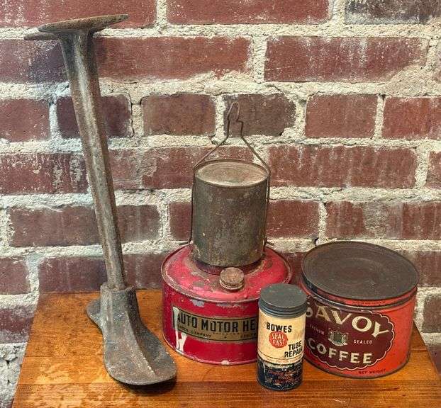 Early Auto Motor Heater & Advertising Items image