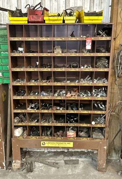 Lawson Products 56-Hold Hardware Bin with Contents image
