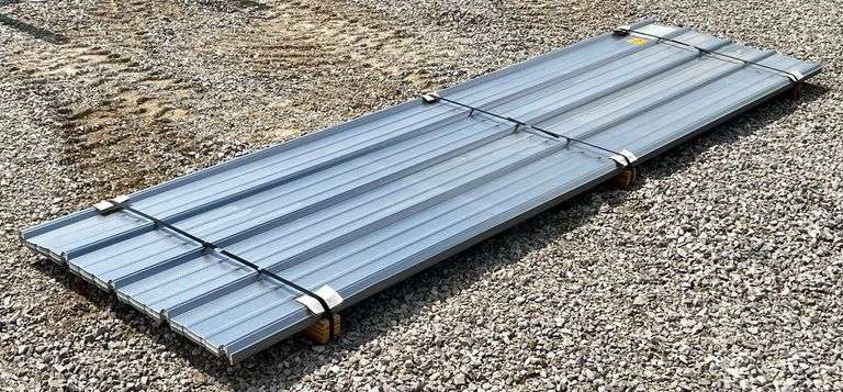 Niccor Stormshield 29 Gauge Metal Siding/Roofing, qty: 25 sheets, color: Diamond Embossed Aluminum image